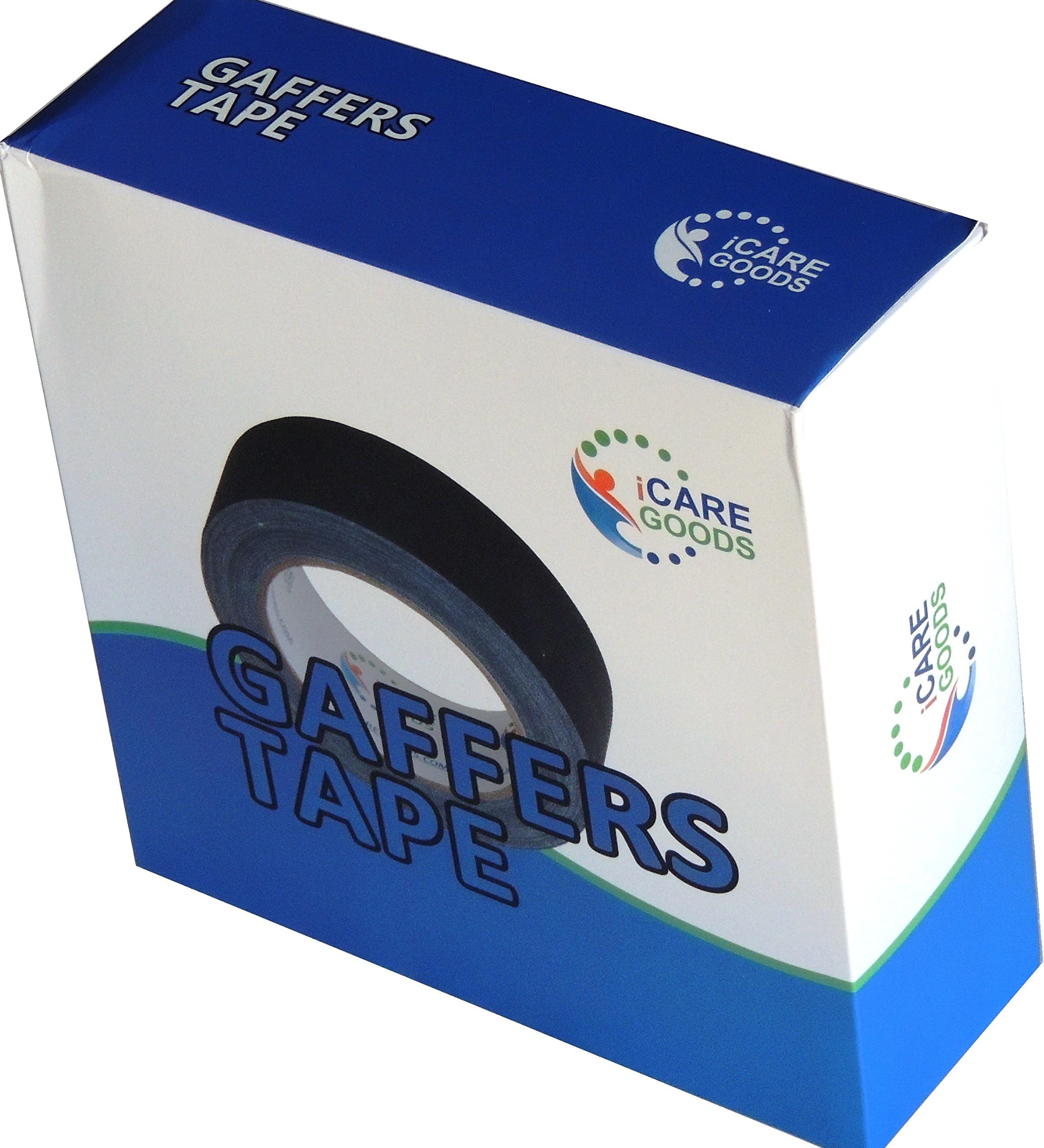 Gaffer’s tape, 2 inch 55yards, matte black, (2x30yards, ~60yards). Very sticky, no residue adhesive, cloth tape. Tears easy, water resistant. Buy now for special price, full satisfaction guarantee.
