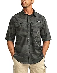 Men's Fishing Shirts with Zipper Pockets UPF
