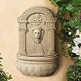 Universal Lighting and Decor Lion Face Roman Outdoor Wall Water Fountain 31" High for Yard Garden Patio Deck Home Entryway -
