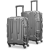 Samsonite Centric Hardside Expandable Luggage with Spinner Wheels, Black, 2-Piece Set (20/24)