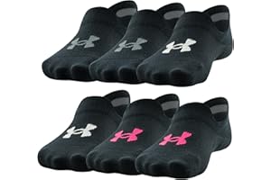 Under Armour girls Essential Ultra Low Tab Socks, 6-pairsSocks