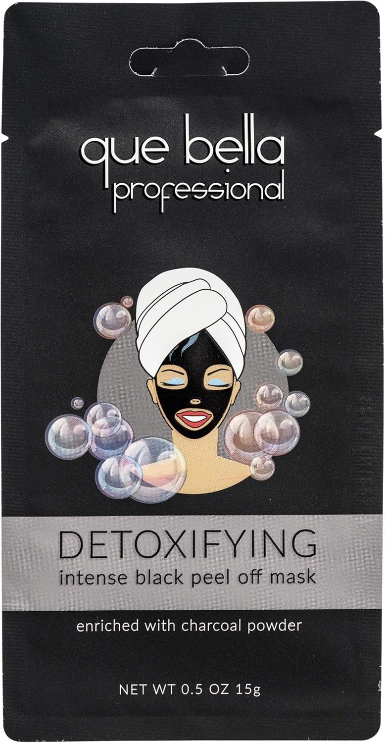 Que Bella Beauty Professional Detoxifying Black Peel Off Face Mask