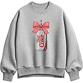 HYBRID APPAREL Coca-Cola - Bow Diet Coke - Ladies Oversized Fleece Crew Sweatshirt
