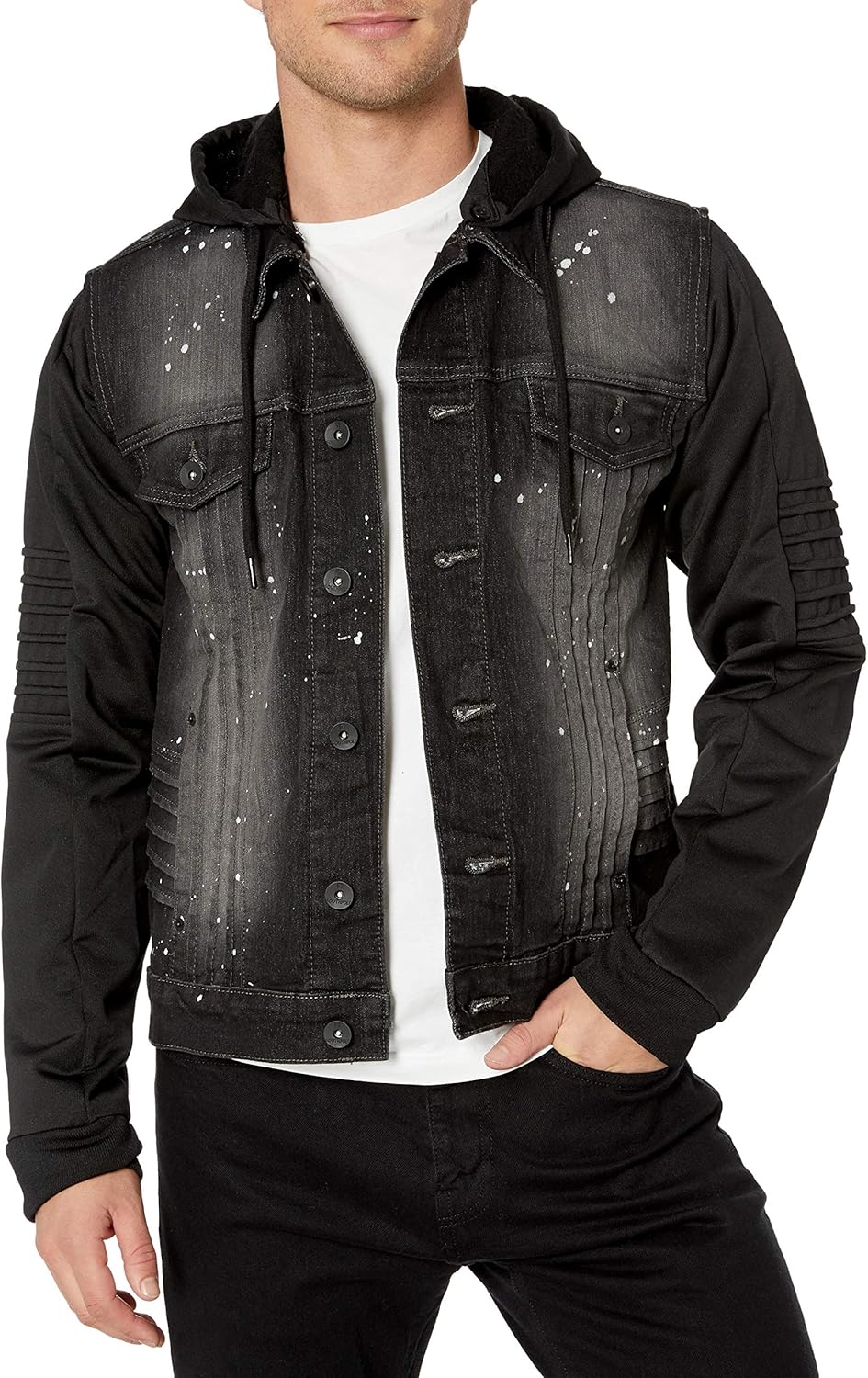 jet black denim jacket