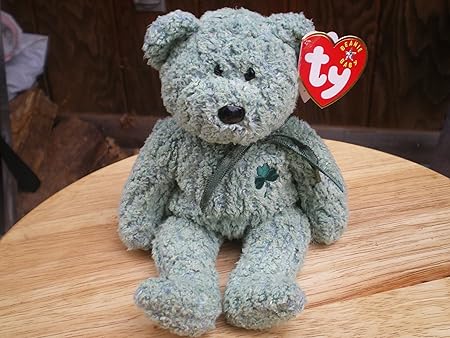 shamrock bear beanie baby
