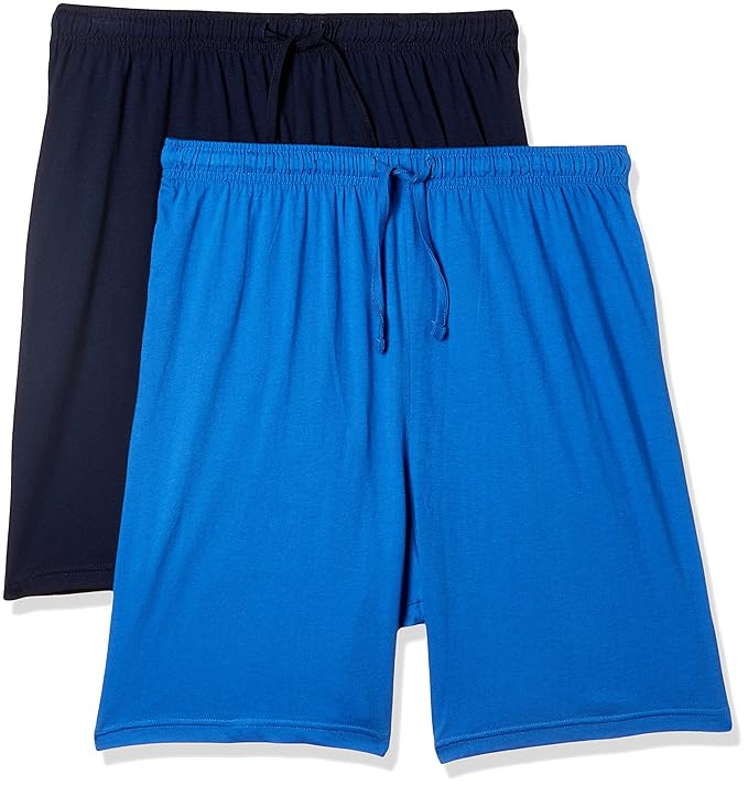 Buy Marks & Spencer Men's Cotton Lounge Shorts (Pack of 2) (2470_Bright