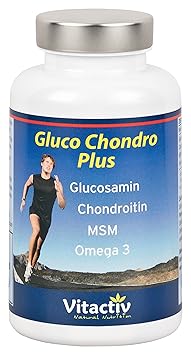 Gluco Chondro Plus - Glucosamin + Chondroitin + MSM + Omega 3 in einer Tablette (90 Tabletten)