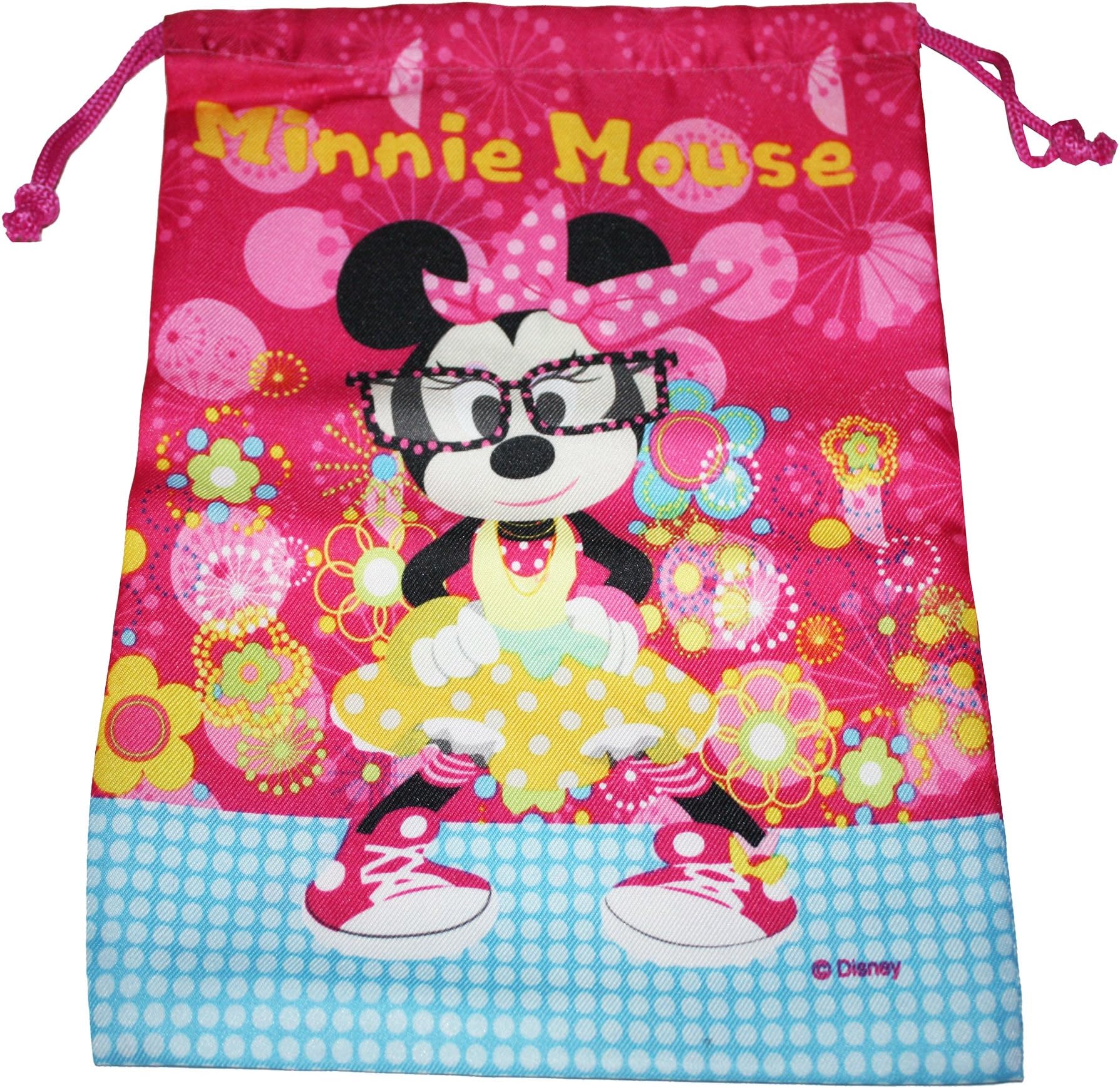 Minnie Mouse Drawstring Bag Camera Cosmetic Bag Multi-Purpose Bag