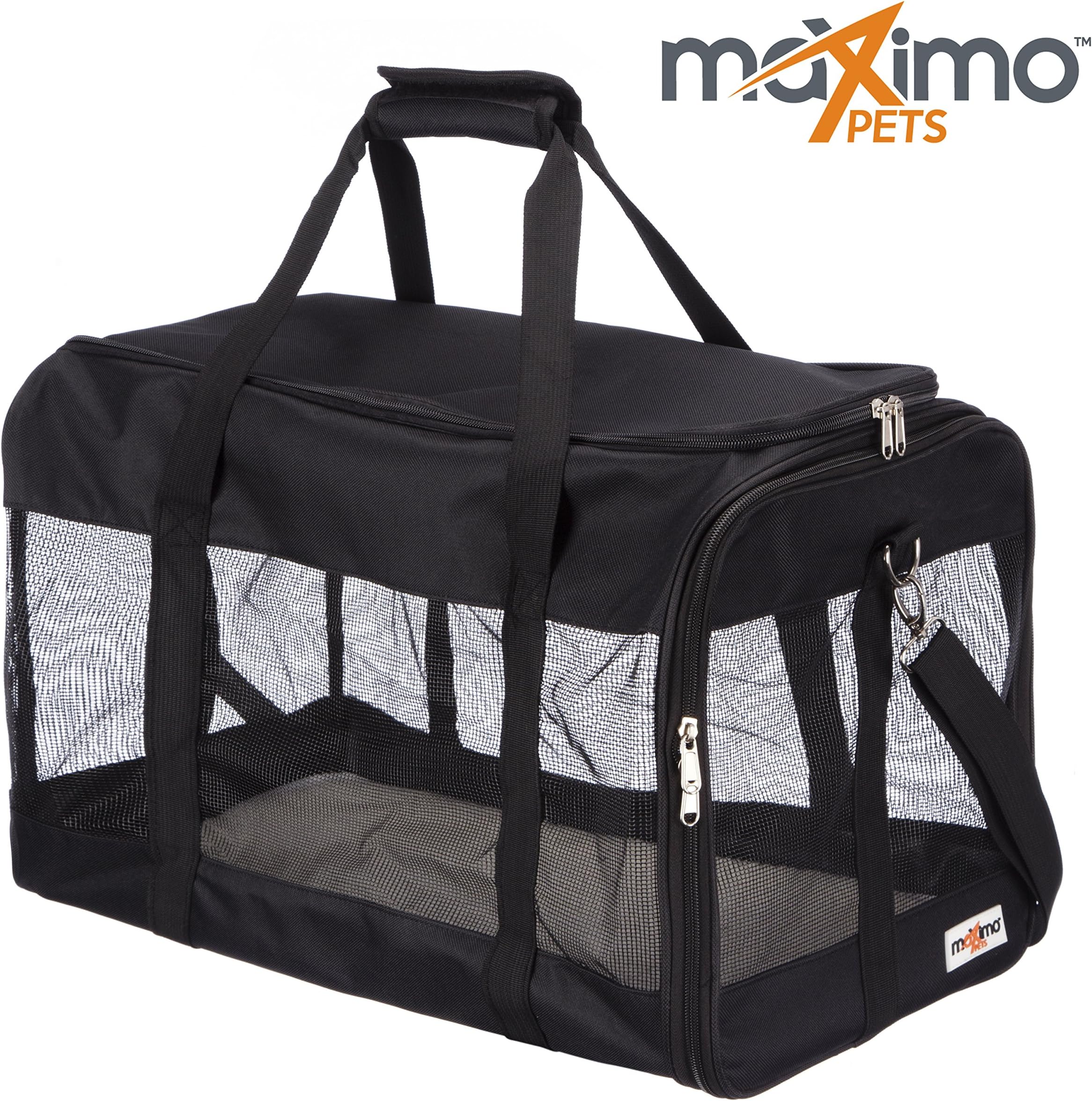 Maximo Pets - Soft Sided, Collapsible Pet Carrier - Comfortable & Spacious - REDUCED due to new 2018 model - Suitable for Cats, Kittens, Puppies, Small Dogs, Rabbits.