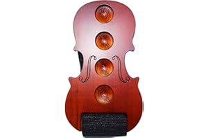 MOREYES Cello Endpin Stopper Wooden Anchor Rest for Cello Anti Slip (Red)