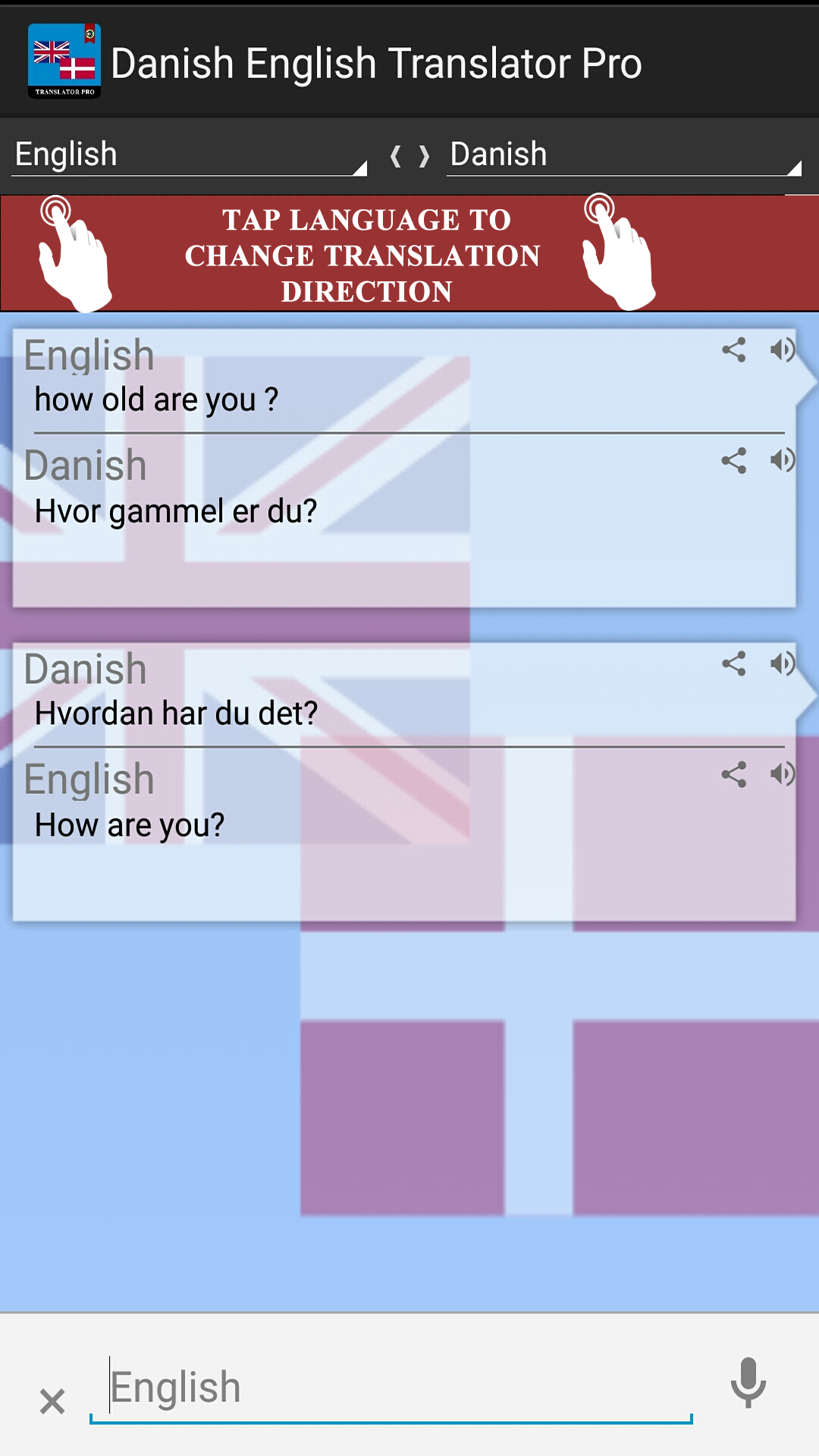 Danish English Translator for Android
