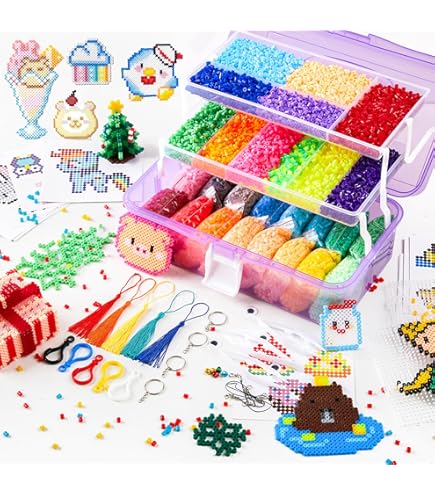 Fuse Beads, 33000pcs Fuse Beads Kit for Kids, 33 Color 5MM Iron