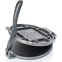 Chef's Secret 8 Inch Tortilla Cast Iron Press, Quickly Easily Makes Delicious Tortillas for Any Recipe