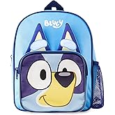 Bluey Mini Backpack for Kids Toddlers, Small Bag 11×9 inches with Adjustable Straps for Kindergarten Travel Picnic Vacation Gifts for Kids (Blue)