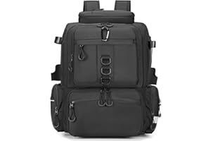 Rabjen Fishing Tackle Backpack, 45L Storage Waterproof Travel Bag Store Fishing Gear with Insulated Top Pocket