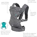 Infantino Flip Advanced 4-in-1 Baby Carrier Grey Ergonomic Convertible view 5