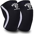 Beastpowergear Neoprene Compression Knee Sleeves 7MM Support for Squats, Gym Strenght Training, Powerlifting, Weightlifting, Wrestling for Men & Women