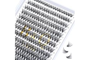 B&QAUGEN Lash Clusters 40D-0.07D-9-16MIX B&Q 280 Clusters False Eyelash 20D 30D 40D Individual Lashes Cluster DIY Eyelash Extensions at Home (40D-0.07D,9-16MIX)
