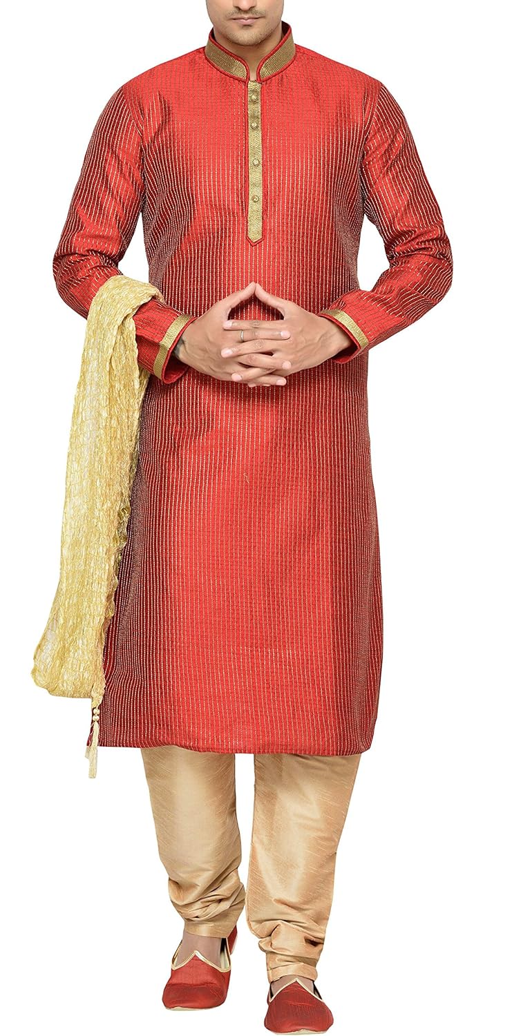 indian poshakh men's silk sherwani
