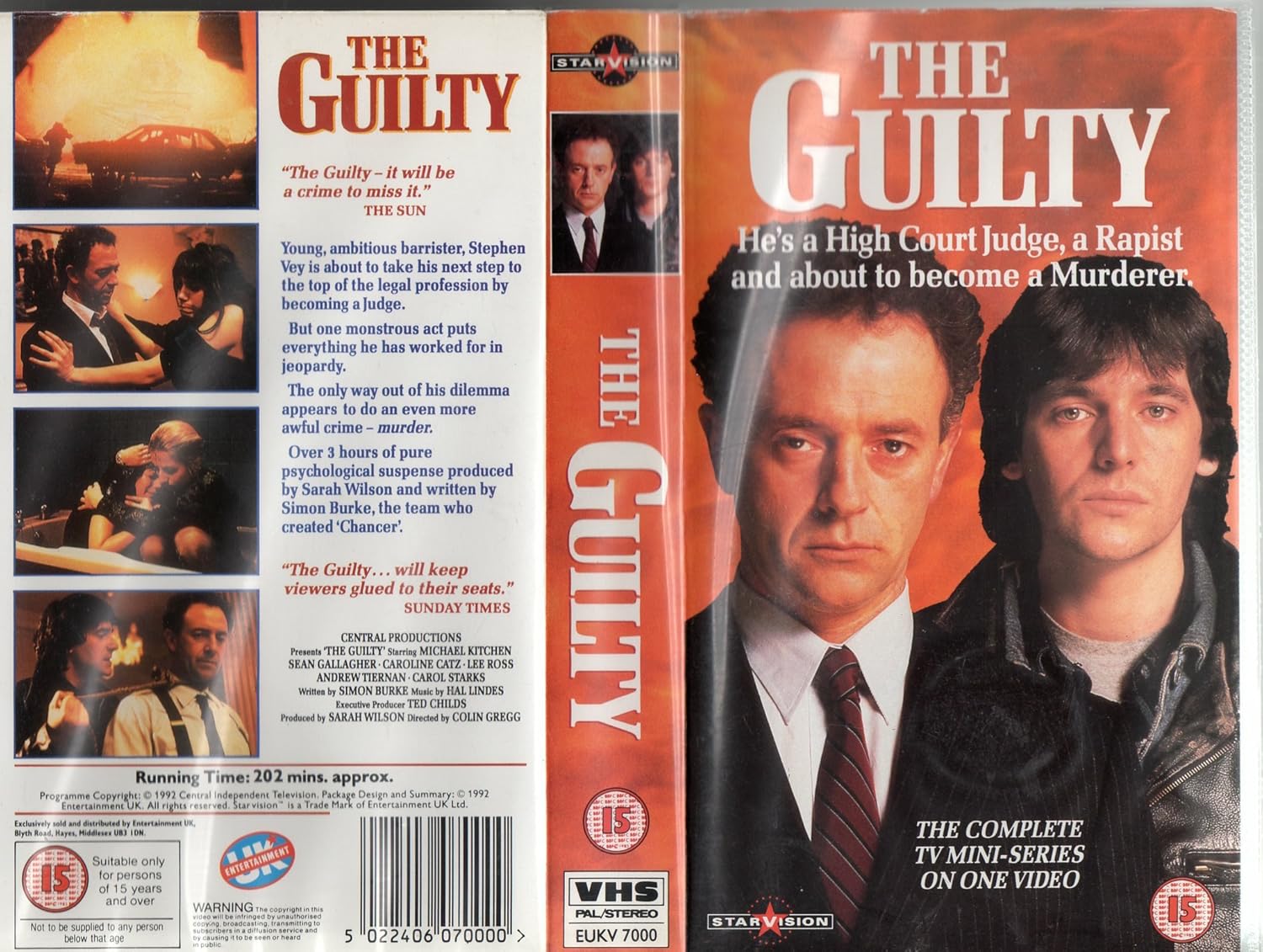 The Guilty Vhs 1992 Amazon Co Uk Michael Kitchen Sean