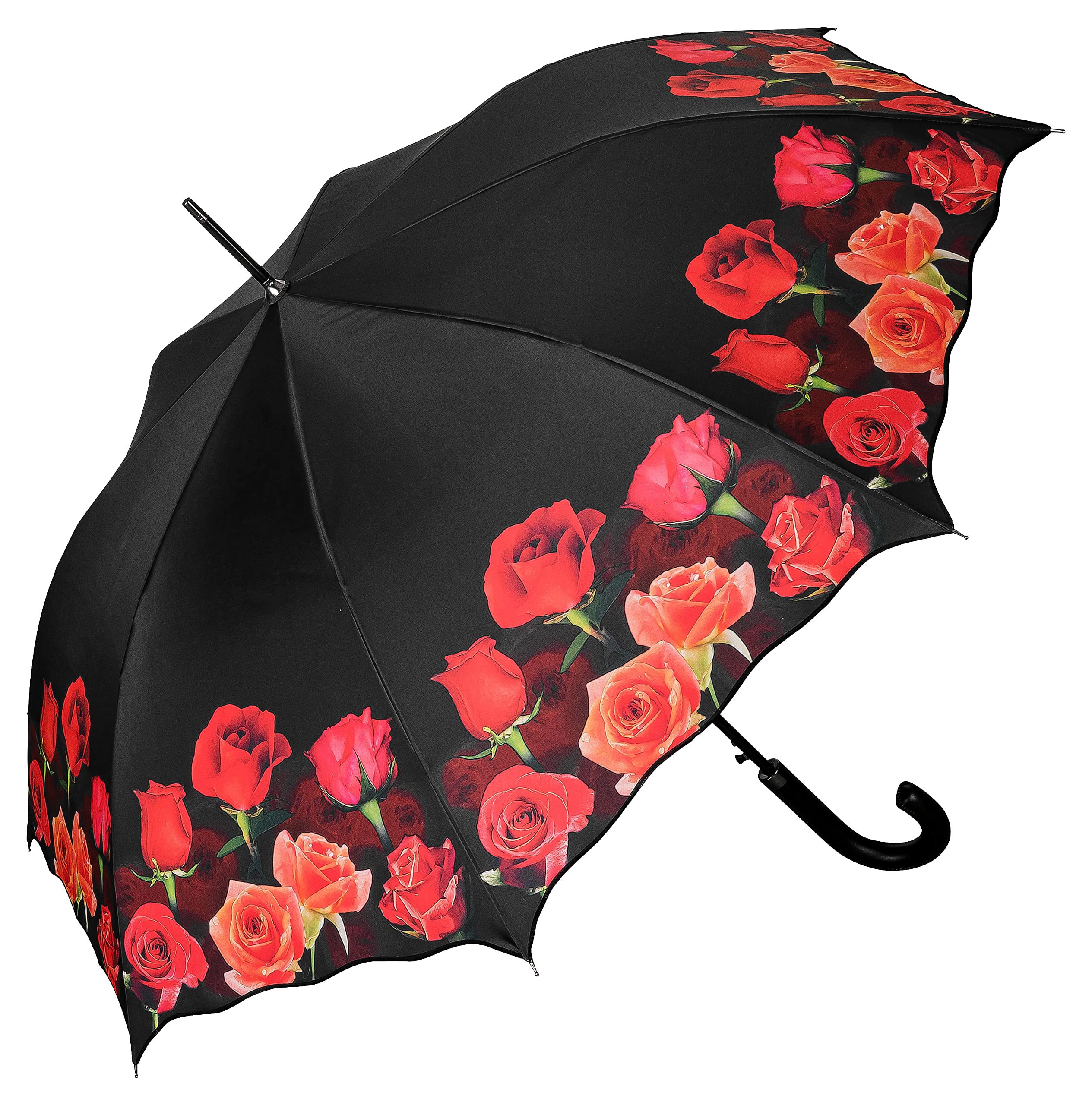 VON LILIENFELD Umbrella Bouquet of Roses Automatic Open Art stable windproof