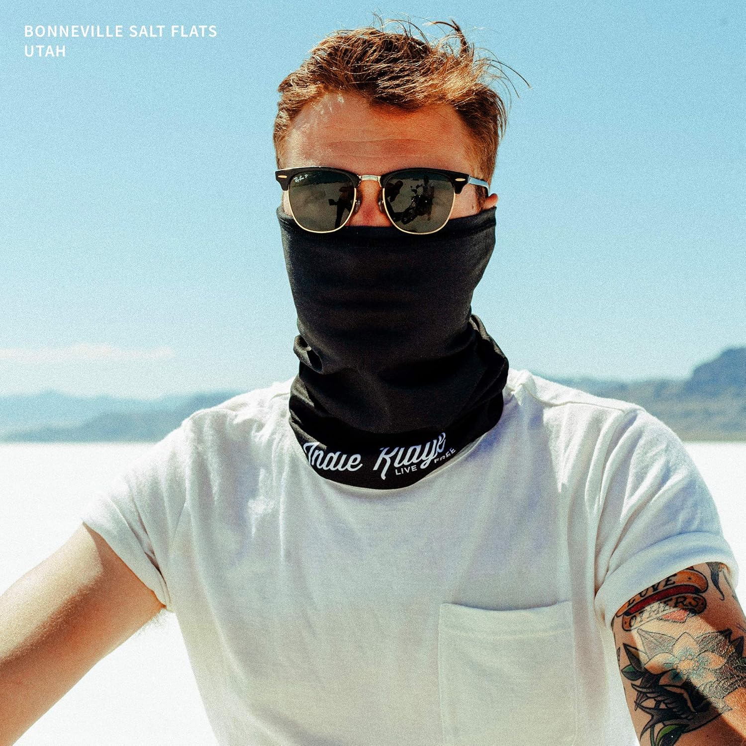 Black Motorcycle Face Mask By Indie Ridge - Dust and Wind Riding Outdoor Neck Gaiter: Clothing