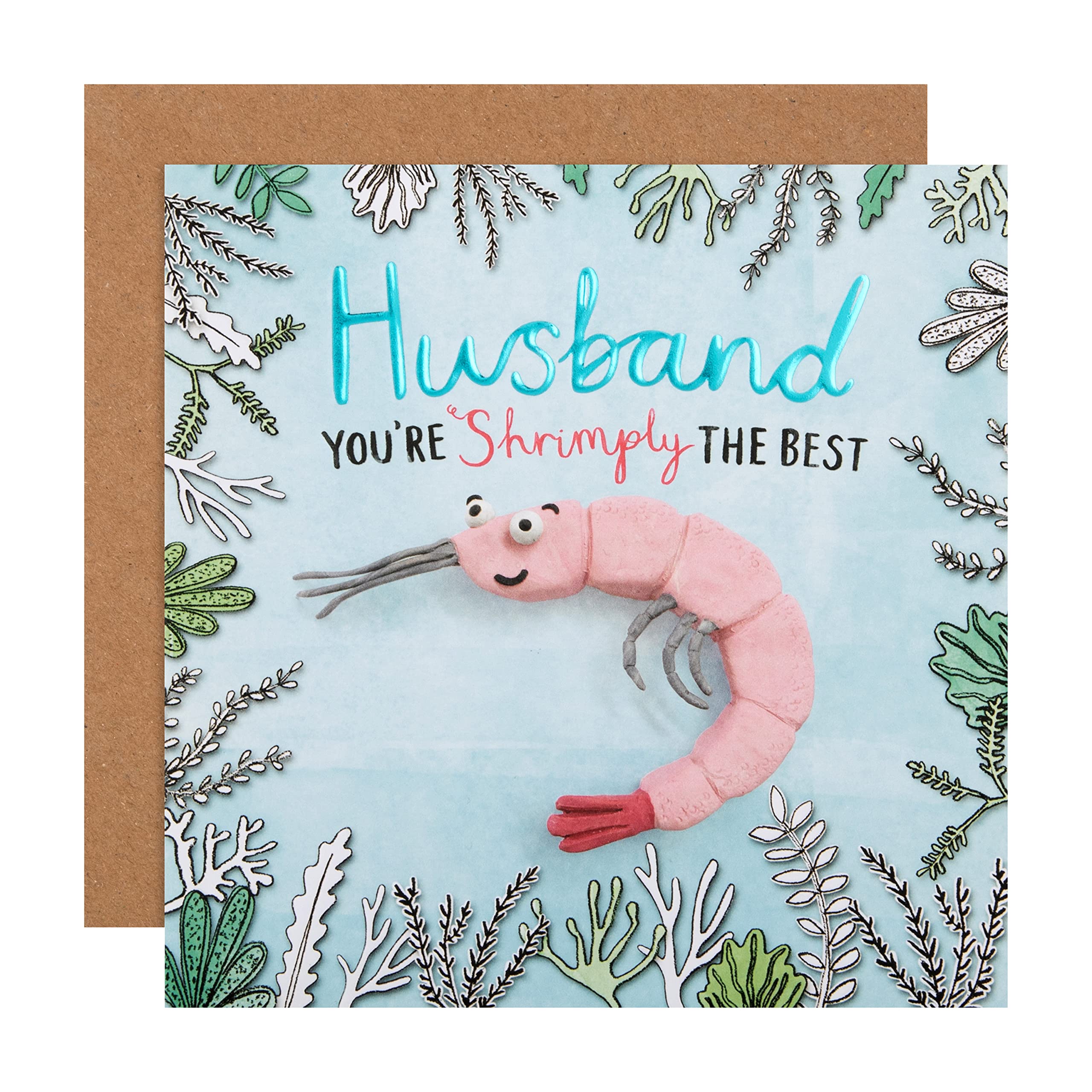 Hallmark Birthday Card for Husband - Funny Embossed Design