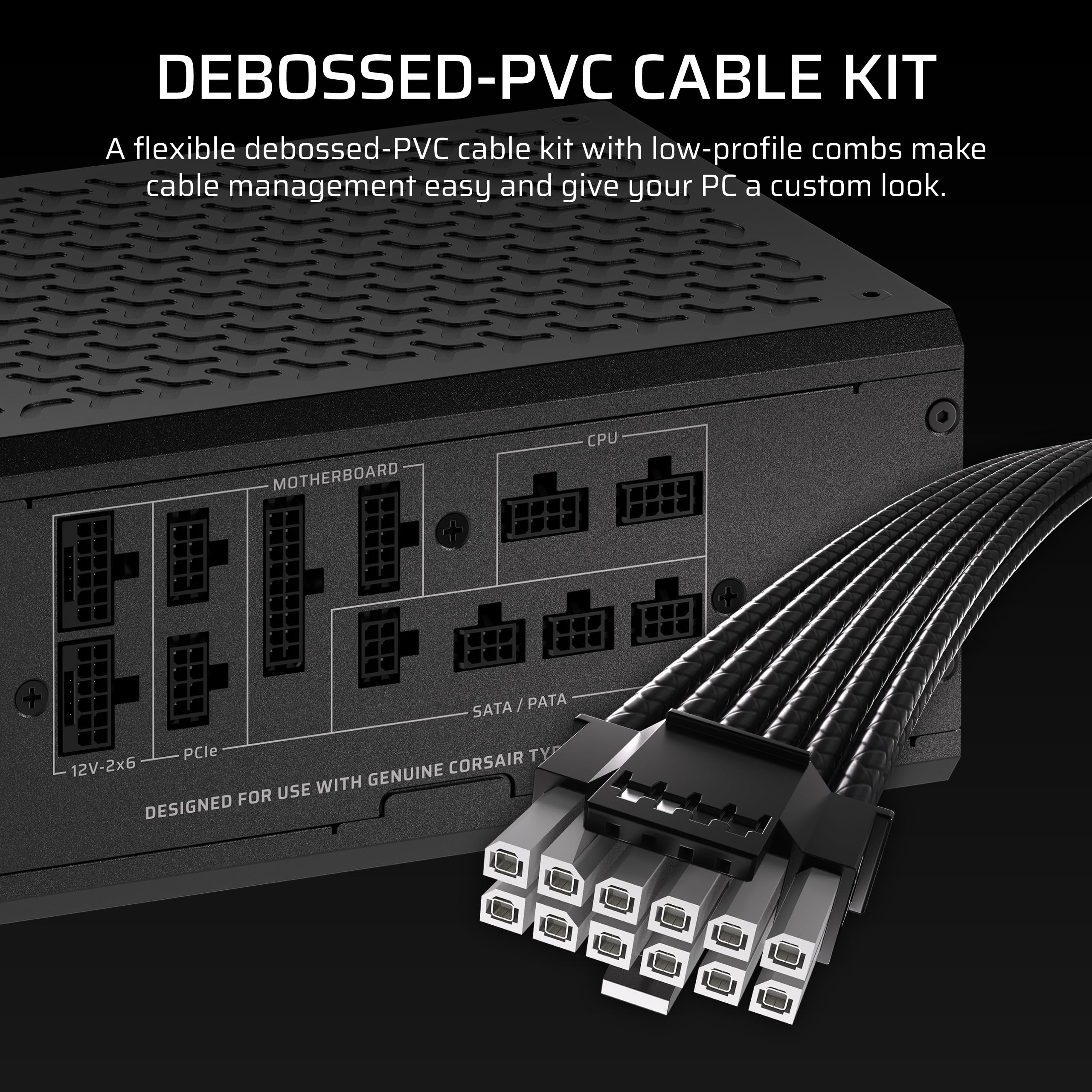 Corsair Hx1500I Shift Fully Modular Atx Power Supply – Built-In Icue Link System Hub, Dual Native 12V-2X6 Cable, Atx 3.1 &Amp; Pcie 5.1, Side-Mounted Connectors, Cybenetics Platinum – Black - View 8