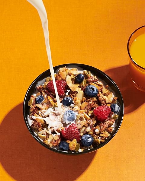 NUTRAIL NUT GRANOLA CEREAL, CINNAMON PECAN, NO SUGAR ADDED, GLUTEN FREE, GRAIN FREE, KETO, LOW CARB, HEALTHY BREAKFAST 8 OZ. 1 COUNT