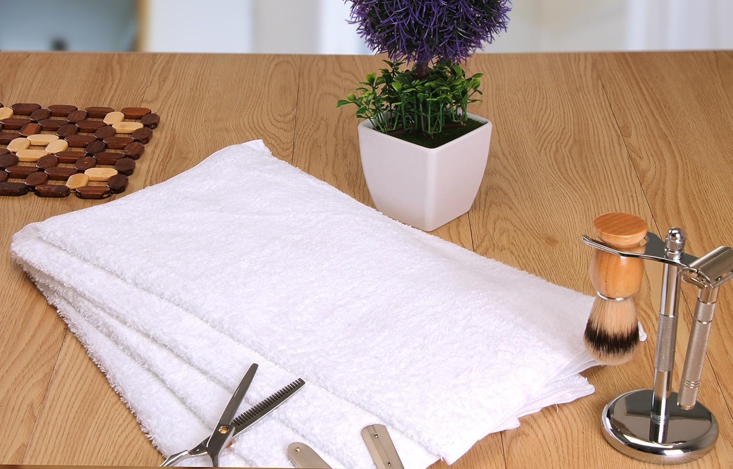 Utopia Towels White Salon Towels, Pack of 24 (Not Bleach Proof, 16 x 27 Inches) Highly Absorbent Towels for Hand, Gym, Beauty, Hair, Spa, and Home Hair Care: Home & Kitchen