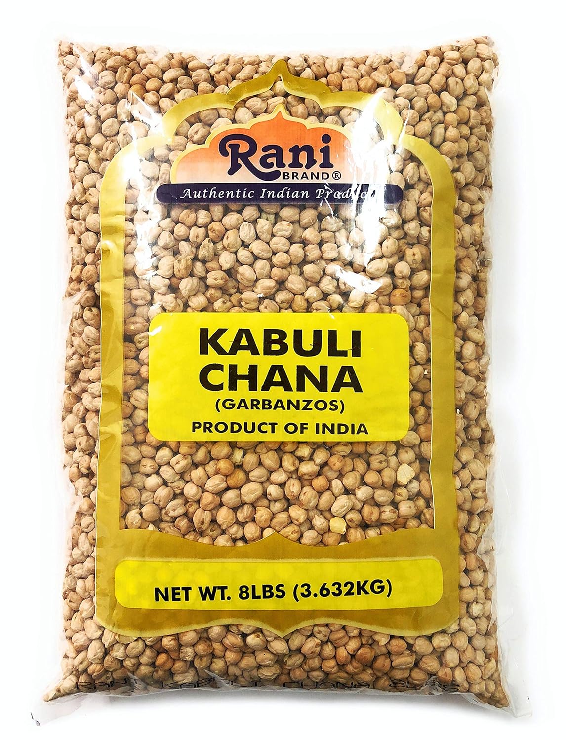 Rani Garbanzo Beans (Kabuli Chana) 8lbs (128oz) Bulk ~ All Natural | Vegan | Gluten Free Ingredients | NON-GMO | Indian Origin