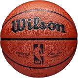 Wilson NBA Authentic Series Size 7 Basketball Mixed Leather Indoor Outdoor Brown view 7