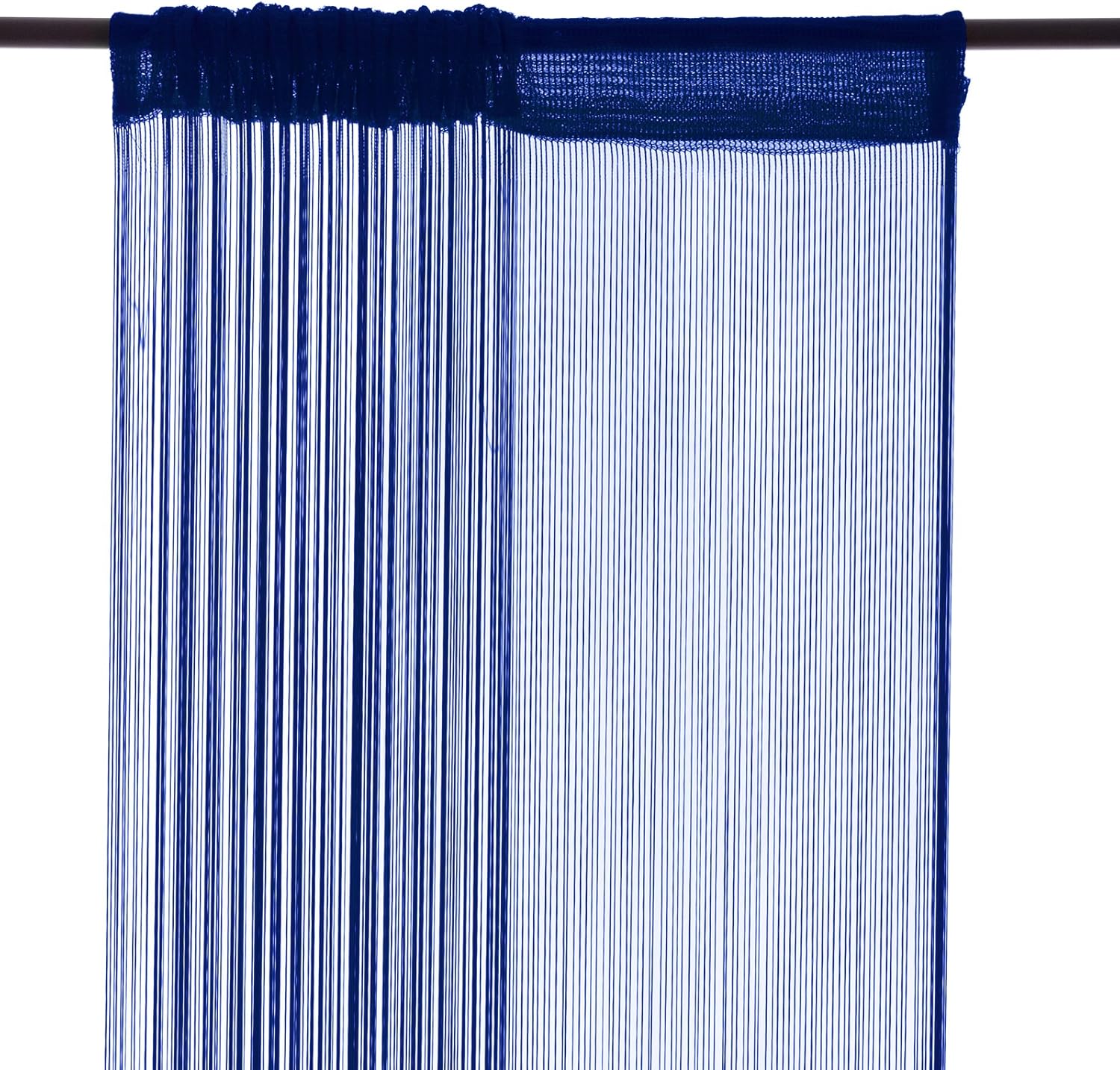 Amazon.de: Smartfox Fadenvorhang, 140 x 250 cm in Blau, Fadengardine