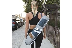 Open Road Goods Eco Friendly Yoga Mat Bag | Organic Yoga Bag For Extra Wide Mats | Yoga Mat Carrier for Men & Women: Full Zip, Adjustable Carry, Pockets, 100% Cotton Canvas