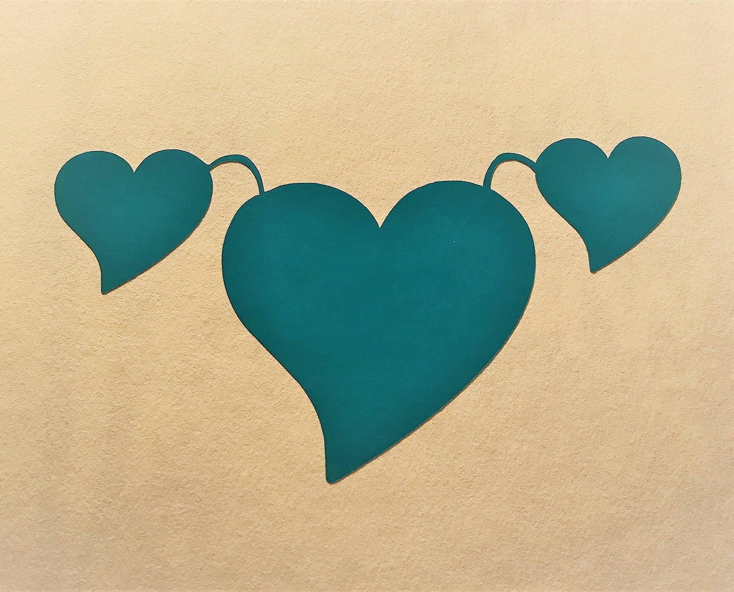 Ovarian Cancer TEAL Hearts | Survivors, Surviving, and Supporting | Teal Vinyl Decal