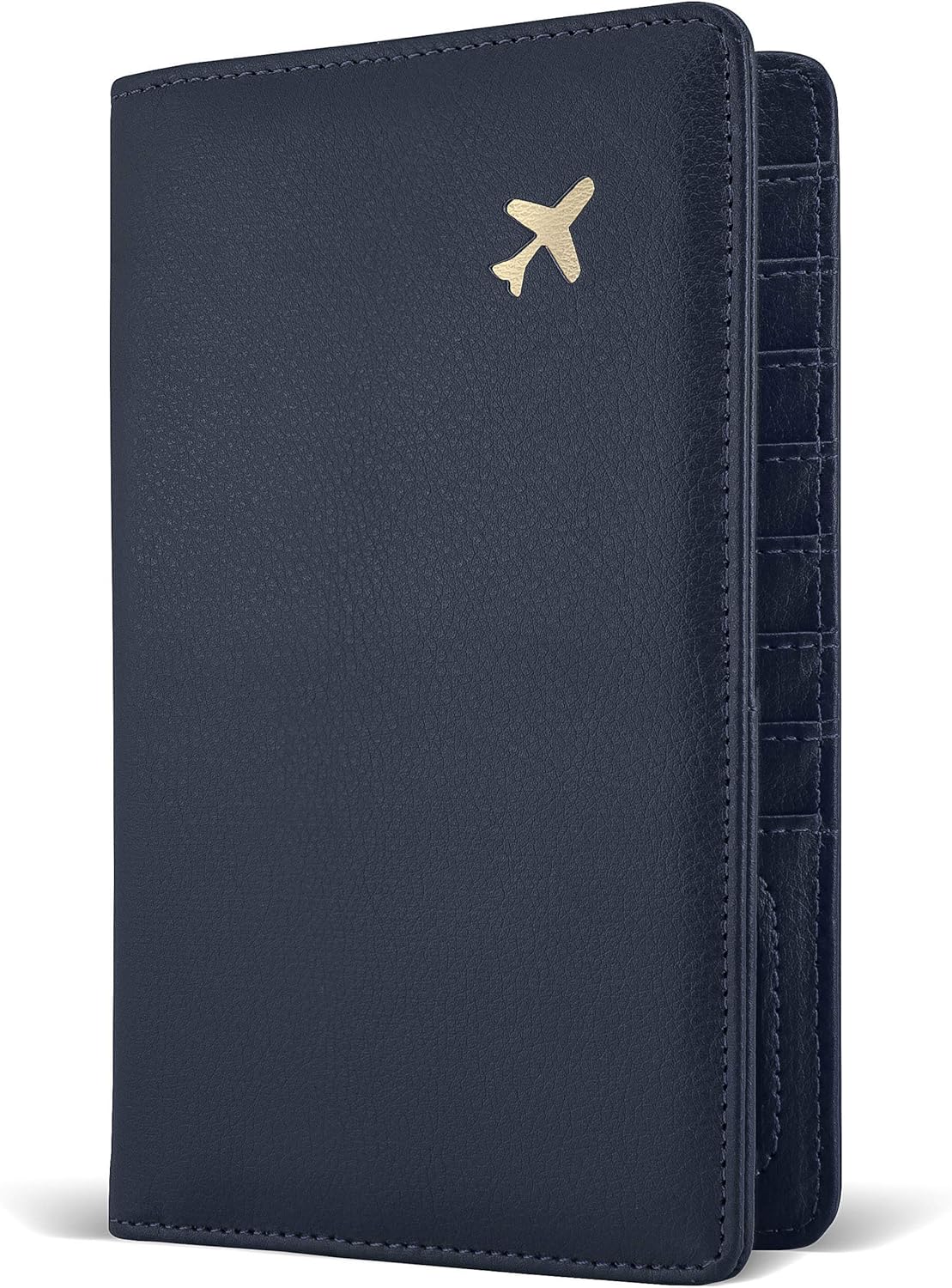  | Passport Holder by POCKT - RFID Blocking Travel Wallet for Safe Trip, Document Organizer + Gift Box | Mindight Navy | Passport Wallets
