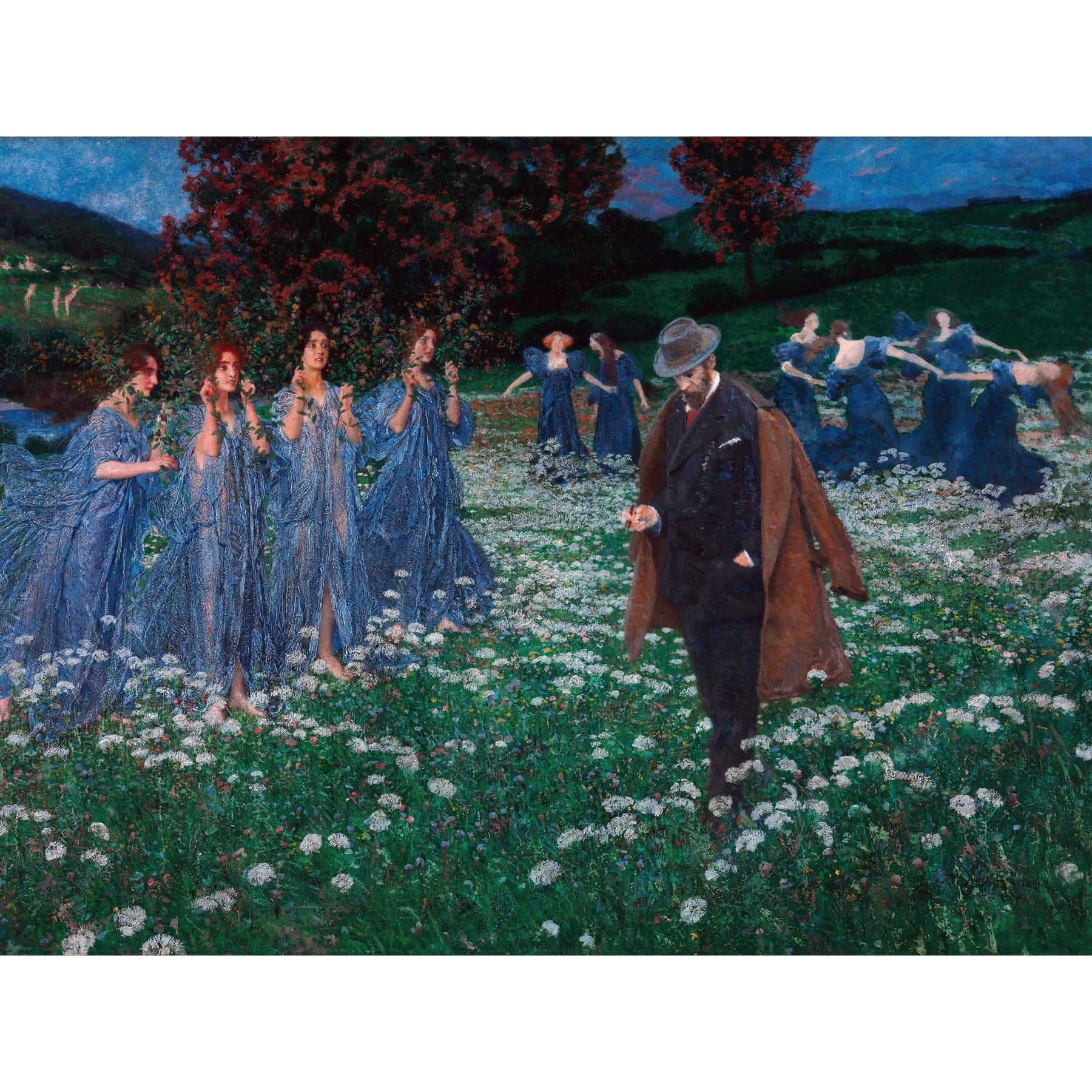 Lenz Maximilian A World Symbolist Painting Large XL Wall Art Canvas Print