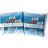 CryopakReusable Soft Ice Packs - Pack of 2 Large Size Ice Packs For Lunch Boxes, Coolers and More - Hot and Cold - GREAT VALUE