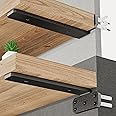 SKYSEN 12 Pack 10" Floating Shelf Bracket, Shelves Brackets, Wood Shelving Brackets Hardware - Heavy Duty - 6/8/10/12 inch - Real Hidden Bracket Design（tzj10-12）