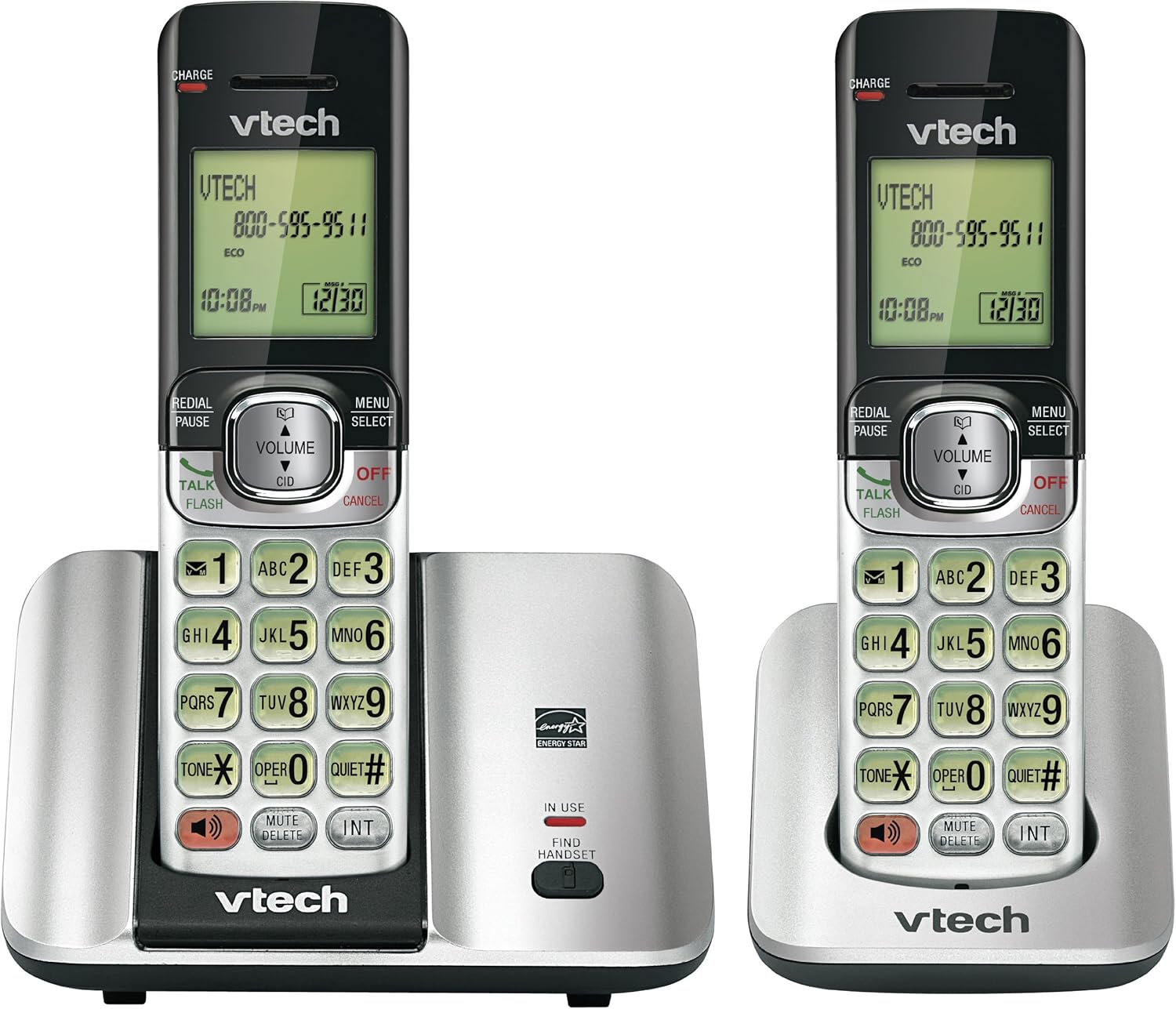 Vtech DECT CS65192 6.0 2Handset Cordless Phone System with Caller ID