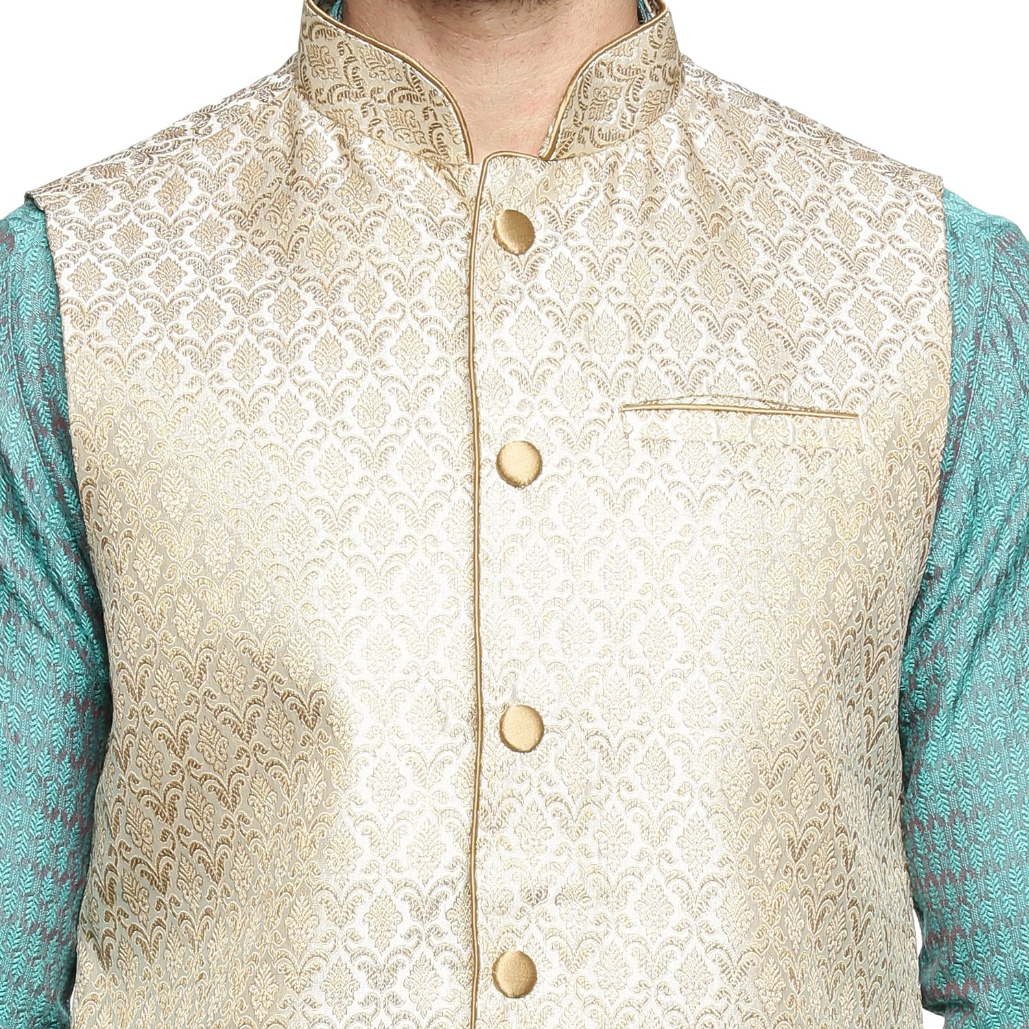 indus route by pantaloons boy's polyester blouson waistcoat