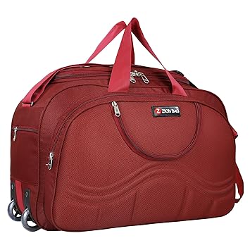 Zion Bag Waterproof Polyester Lightweight 40 L Luggage Travel Duffel Bag with 2 Wheels