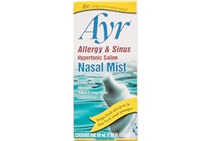 AYR Allergy & Sinus Hypertonic Saline Nasal Mist, White, 1.69 Fl Oz