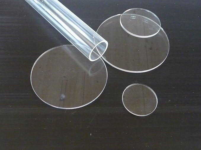 Plexiglas® Platte Rund Ø 40 mm - Ø 120 mm verschiedene Größen farblos ...