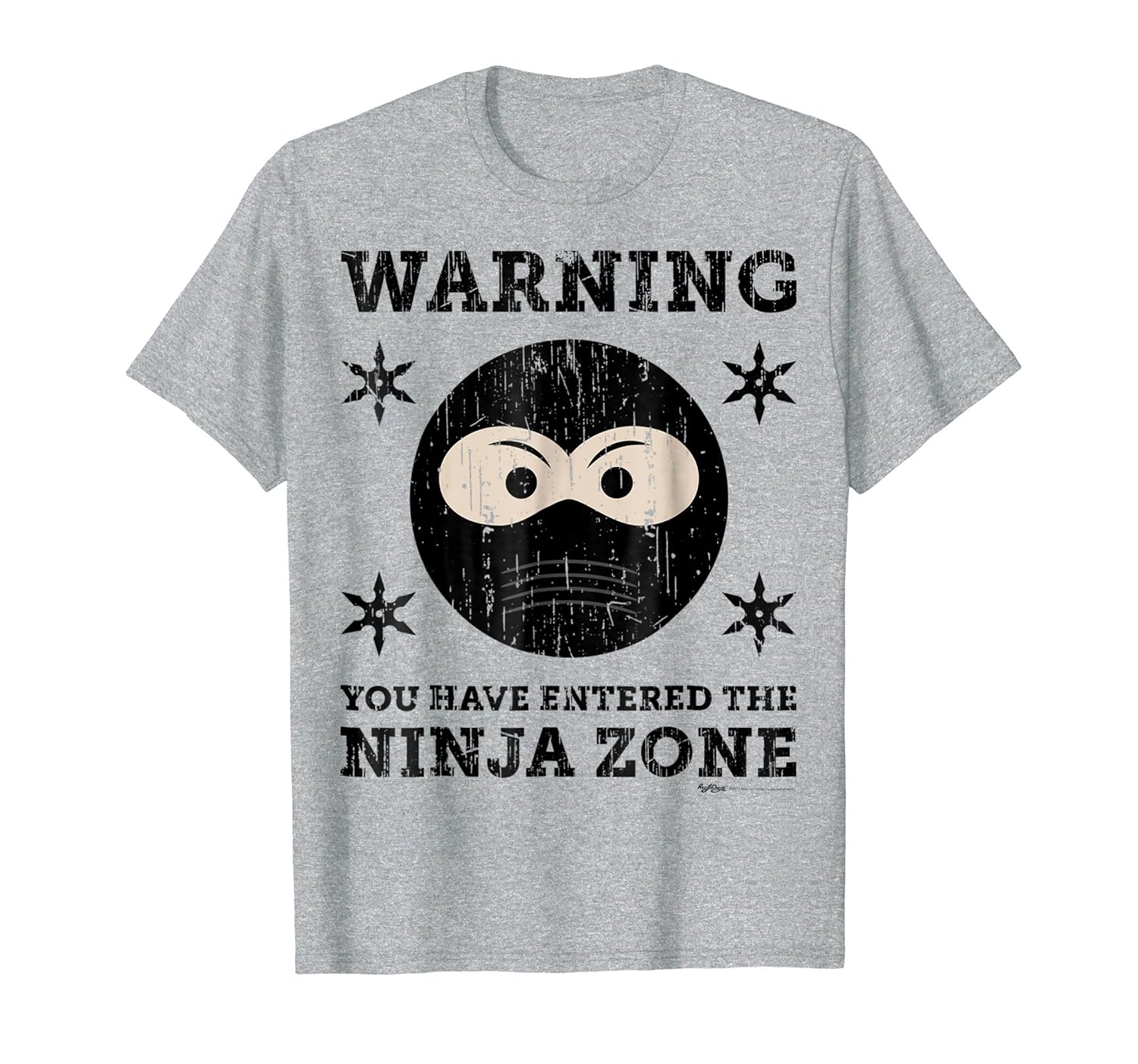 Vintage Warning You Have Entered the Ninja Zone T Shirt-anz