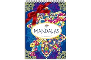 Mandala Adult Coloring Books by Colorya - A4 Size - Coloring Books for Men and Women - Premium Quality Paper, No Medium Bleeding, One-Sided Printing