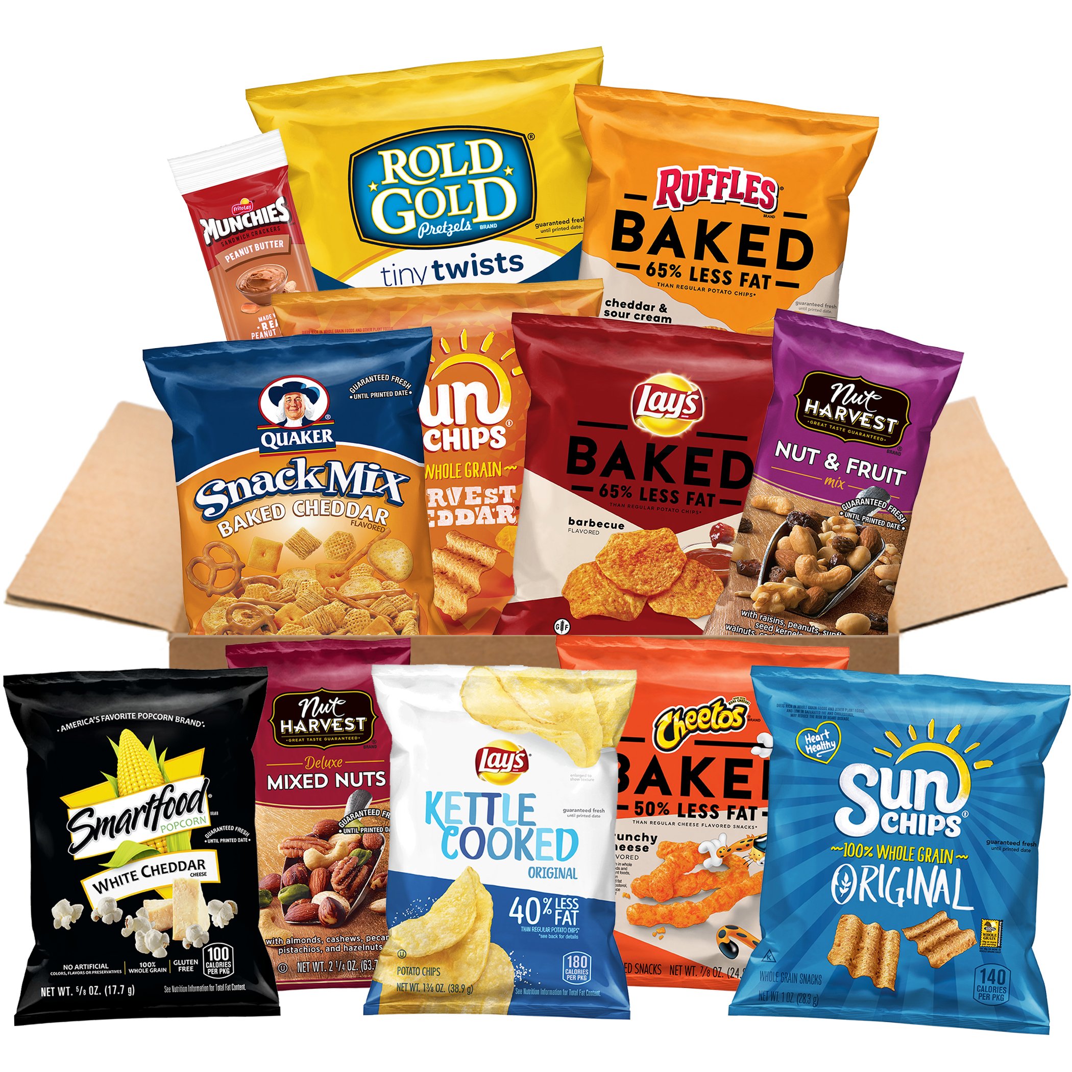 Ultimate Snack Care Package, Variety Assortment of Chips, Cookies, Crackers & More