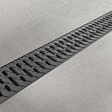 Vodaland EASY 2 Plastic Channel Drain Kit 1000mm L x 125mm W x 72mm D view 5