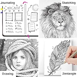 Muchcute Micro Fineliner Drawing Art Pens: 16 Black