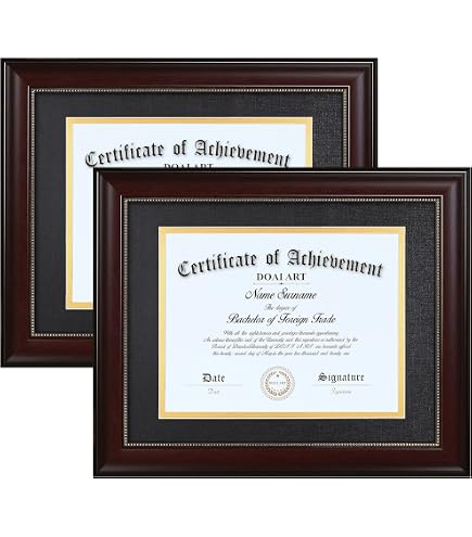 Amazon.com - GraduationMall 8.5x11 Diploma Frame with Black over